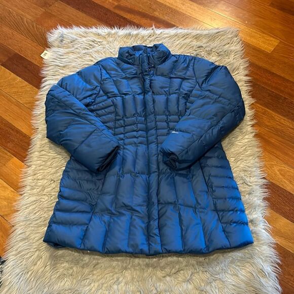 Eddie Bauer‎ women’s blue down filled polyester winter jacket - Picture 1 of 7